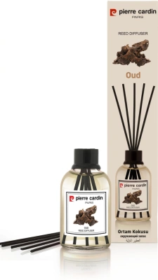 Освежитель-Аромадиффузор 110мл, Pierre Cardin с эфирными маслами с палочками, "Восточный уд"
