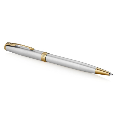 KALAM.KZ - Ручка шариковая Parker Sonnet Stainless Steel GT, 1,0 мм M, черная 1931507