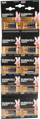 Батарейка AA, 1.5V, Alkaline (блистер 2х10шт) CRD MON Duracell Simply
