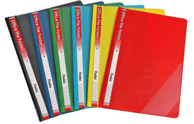 KALAM.KZ - Скоросшиватель пластиковый A4, 180/250мкм, красный Foska