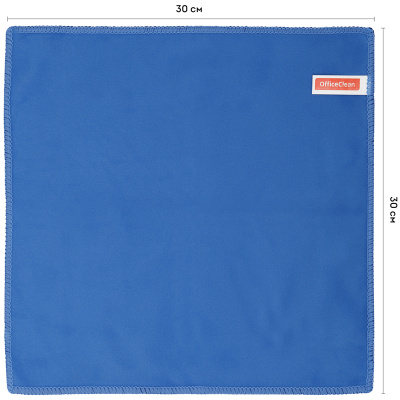 KALAM.KZ - Салфетка 30*30см, микрофибра 1 шт. для стекол и зеркал, "Стандарт" OfficeClean