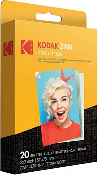 Фотобумага для портативного фотопринтера 2х3 Kodak ZINK 20 шт