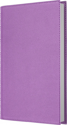 Ежедневник А5, недатир, 152л, иск.кожа, Today, евроспираль, карман д/ручки, сиреневый, клетка Эксмо