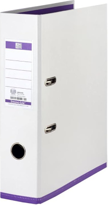 Регистратор A4, 80мм, PP/PP, белый/фиолетовый Elba Регистратор A4, 80мм, PP/PP, белый/фиолетовый Elba