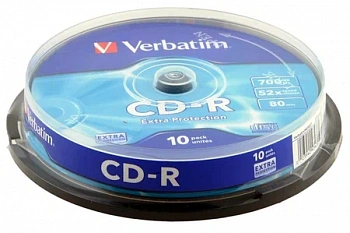 KALAM.KZ - Диск CD-R Verbatim (43437) 700MB 10шт.в уп., незаписанный