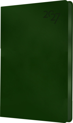 Ежедневник А5, датированный, 176л., иск кожа, Soft Touch, зеленый Эксмо