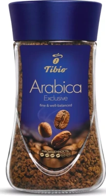 Кофе растворимый 190 г, Tibio Тибио Арабика Эксклюзив, стекло банка