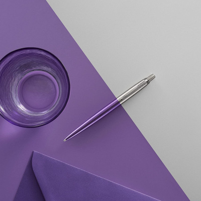 KALAM.KZ - Ручка шариковая Parker Jotter Victoria Violet Chrome CT, 1,0 мм М, синяя 1953244