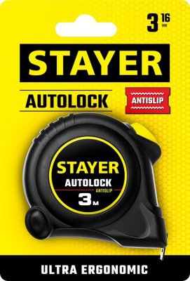 KALAM.KZ - Рулетка 3м/16мм  "STAYER " AutoLock  с автостопом