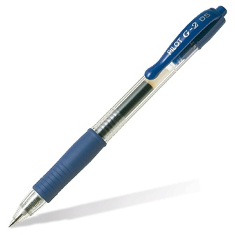 KALAM.KZ - Ручка гелевая 0,7 синяя, автомат, с резиновым упором для пальцев Pilot