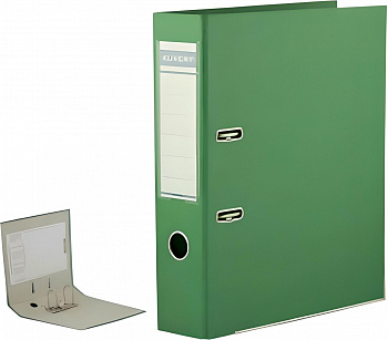 KALAM.KZ - Регистратор А4, 50мм, PVC/Paper, зеленый Kuvert