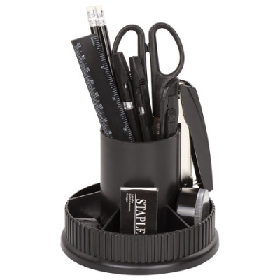 Набор настольный 13 предметов, пластик, черный, STAFF Набор настольный 13 предметов, пластик, черный, STAFF