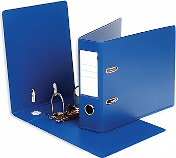 KALAM.KZ - Регистратор A5, 70мм, PVC/Paper, горизонтальный, синий Eisear