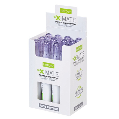 KALAM.KZ - Корректирующая ручка 6 мл, метал. наконечник Hatber X-Mate купить KALAM.KZ - Корректирующая ручка 6 мл, метал. наконечник Hatber X-Mate