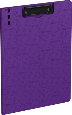 Папка-планшет А4, с верхним прижимом, пластик, фиолетовая, Berlingo "Your Way" Папка-планшет А4, с верхним прижимом, пластик, фиолетовая, Berlingo "Your Way"