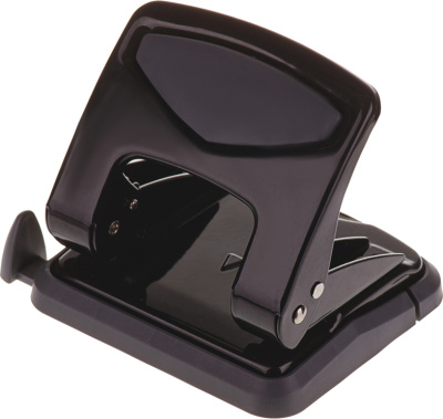 Дырокол на 2отверстия, 1-35л, металл, черный, OfficeSpace Дырокол на 2отверстия, 1-35л, металл, черный, OfficeSpace