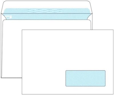 Конверт С65 (114х229мм), 80гр, прав. окно,белый,с отрывной полосой,  Куверт Конверт С65 (114х229мм), 80гр, прав. окно,белый,с отрывной полосой,  Куверт