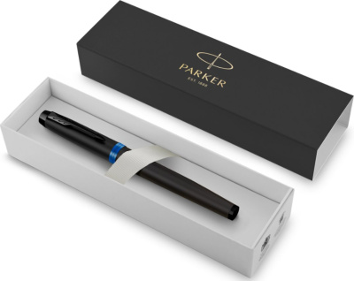 KALAM.KZ - Ручка роллерная Parker IM Professionals Marine Blue BT, 0,8 мм F, черная, 2172860 купить KALAM.KZ - Ручка роллерная Parker IM Professionals Marine Blue BT, 0,8 мм F, черная, 2172860