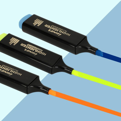 KALAM.KZ - Маркер текстовой 1-4,5 мм, скошенный наконечник, LW Fluroscent, 4 цвета в наборе Luxor купить KALAM.KZ - Маркер текстовой 1-4,5 мм, скошенный наконечник, LW Fluroscent, 4 цвета в наборе Luxor