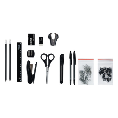 KALAM.KZ - Набор настольный 14 предметов, пластик, черный "MaxiDesk" Стамм купить KALAM.KZ - Набор настольный 14 предметов, пластик, черный "MaxiDesk" Стамм