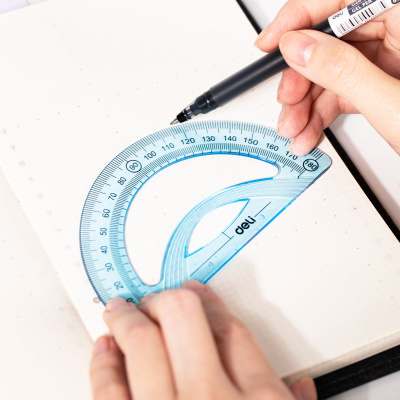 KALAM.KZ - Набор для черчения (треугольник .2 шт, линейка 20 см,транспортир), Deli купить KALAM.KZ - Набор для черчения (треугольник .2 шт, линейка 20 см,транспортир), Deli