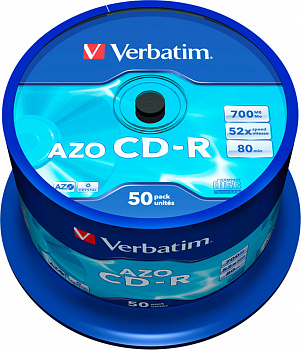 KALAM.KZ - Диск CD-R Verbatim (43343) 700MB 50штук Незаписанный