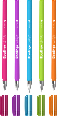 Ручка шариковая, 0.7мм, синяя, Berlingo "Starlight" игольчатый стержень, прорезиненный корпус ассорт Ручка шариковая, 0.7мм, синяя, Berlingo "Starlight" игольчатый стержень, прорезиненный корпус ассорт