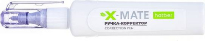 Корректирующая ручка 6 мл, метал. наконечник Hatber X-Mate Корректирующая ручка 6 мл, метал. наконечник Hatber X-Mate