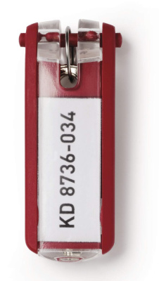 Брелок для ключей, 6шт, красный Durable Брелок для ключей, 6шт, красный Durable