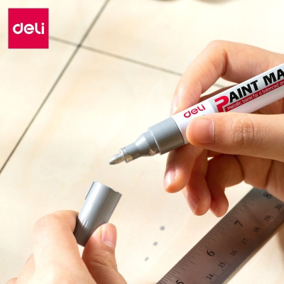 KALAM.KZ - Маркер-краска 1.5-2 мм, серебряный DELI "Paint" купить KALAM.KZ - Маркер-краска 1.5-2 мм, серебряный DELI "Paint"
