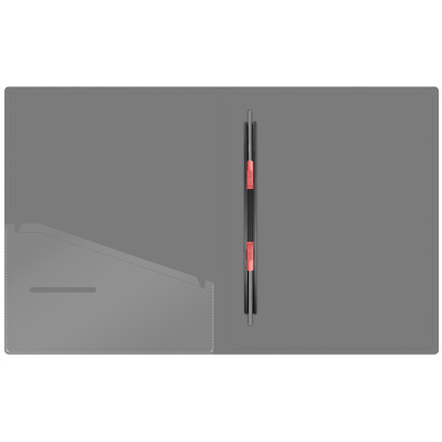 KALAM.KZ - Папка-скоросшиватель с пружинным механизмом А4,серая Berlingo"Soft Touch"  купить KALAM.KZ - Папка-скоросшиватель с пружинным механизмом А4,серая Berlingo"Soft Touch"