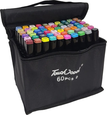 Маркер для скетчинга, набор 60цв. Маркер для скетчинга, набор 60цв.