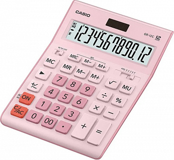 KALAM.KZ - Калькулятор 12 разрядов, 34,5 x 210 x 155мм, розовый CASIO GR-12C-PK-W-EP