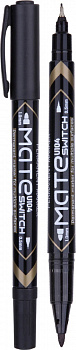 KALAM.KZ - Маркер для CD/DVD DELI двухсторонний, 0,5-1,0 мм, черный
