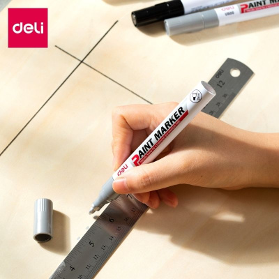 KALAM.KZ - Маркер-краска 1.5-2 мм, серебряный DELI "Paint" купить KALAM.KZ - Маркер-краска 1.5-2 мм, серебряный DELI "Paint"