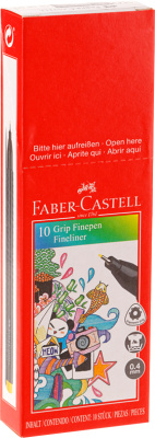 KALAM.KZ - Ручка капиллярная, 0,4мм, черная, трехгранная форма, антискользящая зона, Faber-Castell купить KALAM.KZ - Ручка капиллярная, 0,4мм, черная, трехгранная форма, антискользящая зона, Faber-Castell