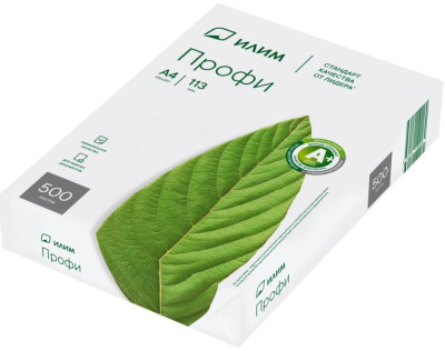 Бумага белая Илим Профи, А4, 80 гр. Класс "А+" Бумага белая Илим Профи, А4, 80 гр. Класс "А+"