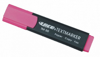 KALAM.KZ - Маркер текстовой, 0.4мм, скошенный наконечник, розовый Laco