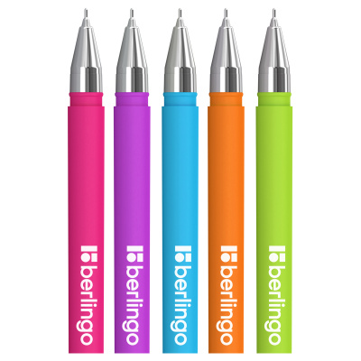 KALAM.KZ - Ручка шариковая, 0.7мм, синяя, Berlingo "Starlight" игольчатый стержень, прорезиненный корпус ассорт купить KALAM.KZ - Ручка шариковая, 0.7мм, синяя, Berlingo "Starlight" игольчатый стержень, прорезиненный корпус ассорт