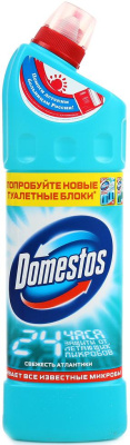 Чистящее средство для уборки, 750мл, дезинфиц.гель, Domestos Свежесть атлантики Чистящее средство для уборки, 750мл, дезинфиц.гель, Domestos Свежесть атлантики