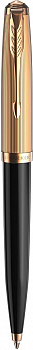 KALAM.KZ - Ручка шариковая 51 Deluxe Black GT, черная, 1,0мм, поворот., Parker
