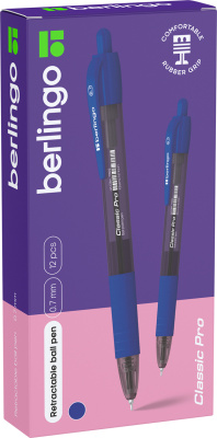 KALAM.KZ - Ручка шариковая, 0,7мм.,синяя, автоматическая,  чернила,Berlingo Classic Pro  купить KALAM.KZ - Ручка шариковая, 0,7мм.,синяя, автоматическая,  чернила,Berlingo Classic Pro