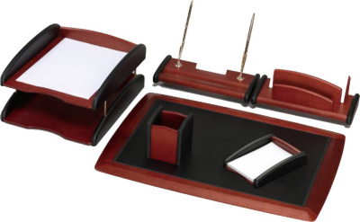 KALAM.KZ - Набор настольный 6 предметов, красное дерево Good Sunrise купить KALAM.KZ - Набор настольный 6 предметов, красное дерево Good Sunrise